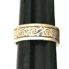 Vintage Ring MARKED RARU 925 STERLING SILVER Size 5 Celtic Band Jewelry lot y