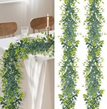2 Pcs Eucalyptus Garland - Artificial Eucalyptus Vines Garlands Artificial