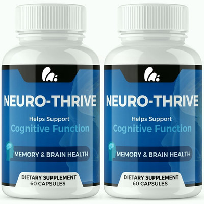 Neuro-Thrive Supplement to Support Brain Functions and Cognitive Health - 2 Pack