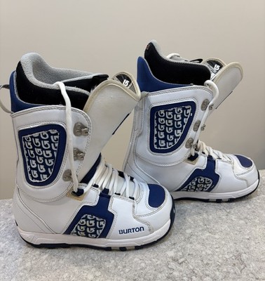 Burton Freestyle Imprint 2 Snowboard Boots Men s Size 7 White Blue Winter