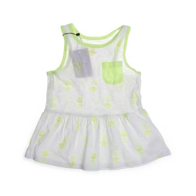 Cat & Jack, Kleid, Größe: 92, Weiß/Gelb, Baumwolle/Recyceltes Polyester #c34