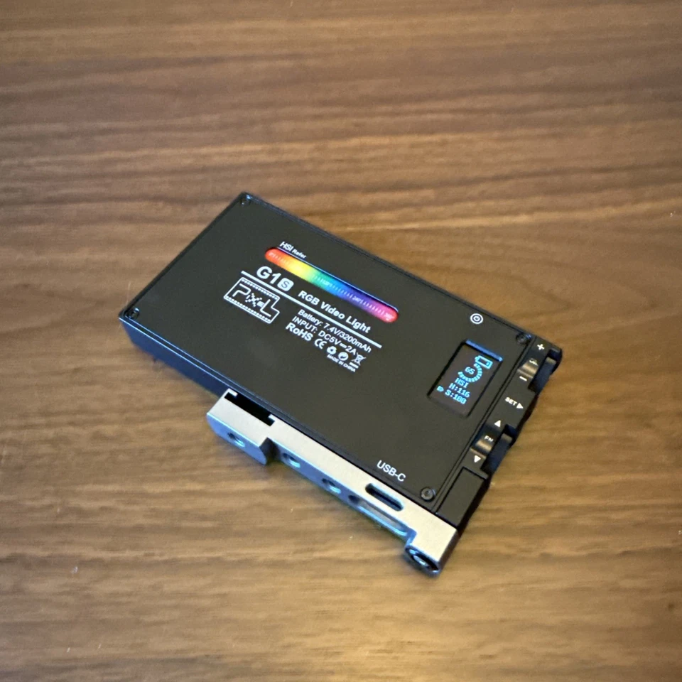 Pixel G1s Luz de Video RGB, Batería Recargable Incorporada 12W Luz LED para Cámara Foto 2 de 3