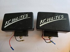 2 Vintage Kc Hilites Clear Fog Lights 4537-c With Covers