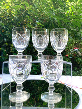 Vtg Set of 5 vintage  Waterford  Crystal  KERRY sherry , port, wine Glasses vgc
