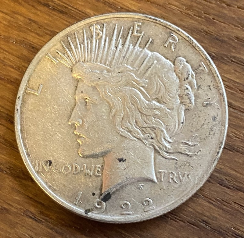 1922 Peace Dollar – VF - 90% Silver  – Post WWI Era – Historic U.S. Coin