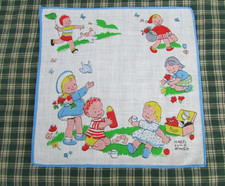 Vintage Retro Taschentuch Taschentuch Kinder Child Kids R23 Mabel Lucie Attwell