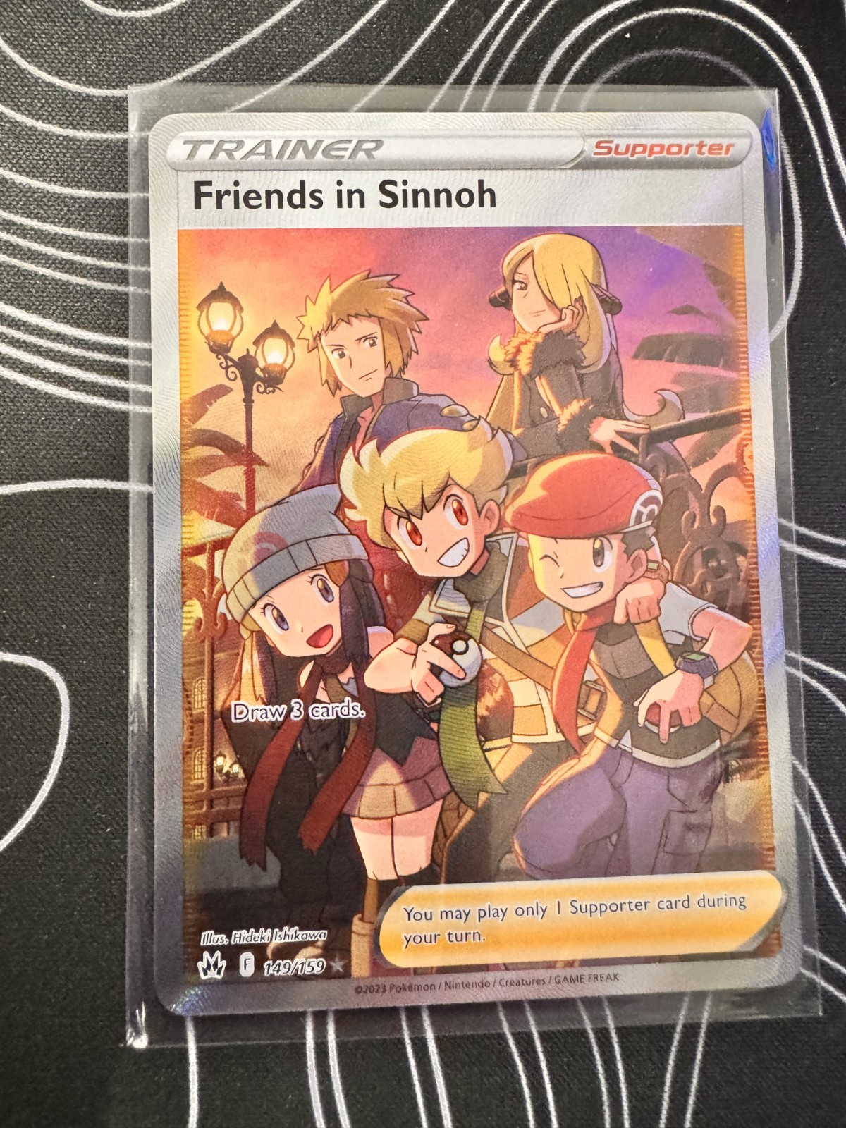 Friends in Sinnoh Full Art 149/159 Ultra Rare Crown Zenith Pokemon NM