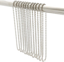 Shower Curtain Hooks Long Size 27Inch/70Cm, Shower Curtain Rings 12Pcs, Spa-Qual