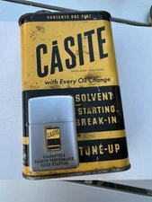 Casite Zippo and Canister Late 1940s Original Vintage Very Rare Lighter Enamel