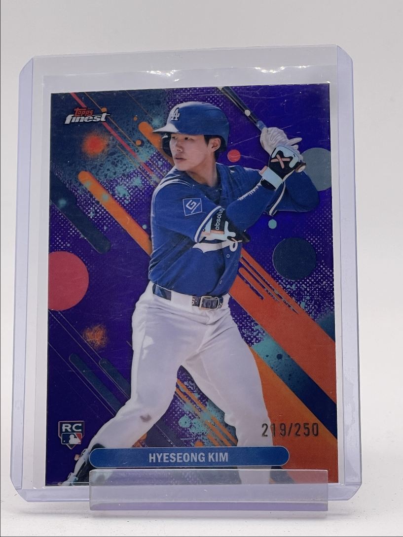 HYESEONG KIM 2025 TOPPS FINEST COMMON ROOKIE PURPLE DODGERS RC /250 Q6971
