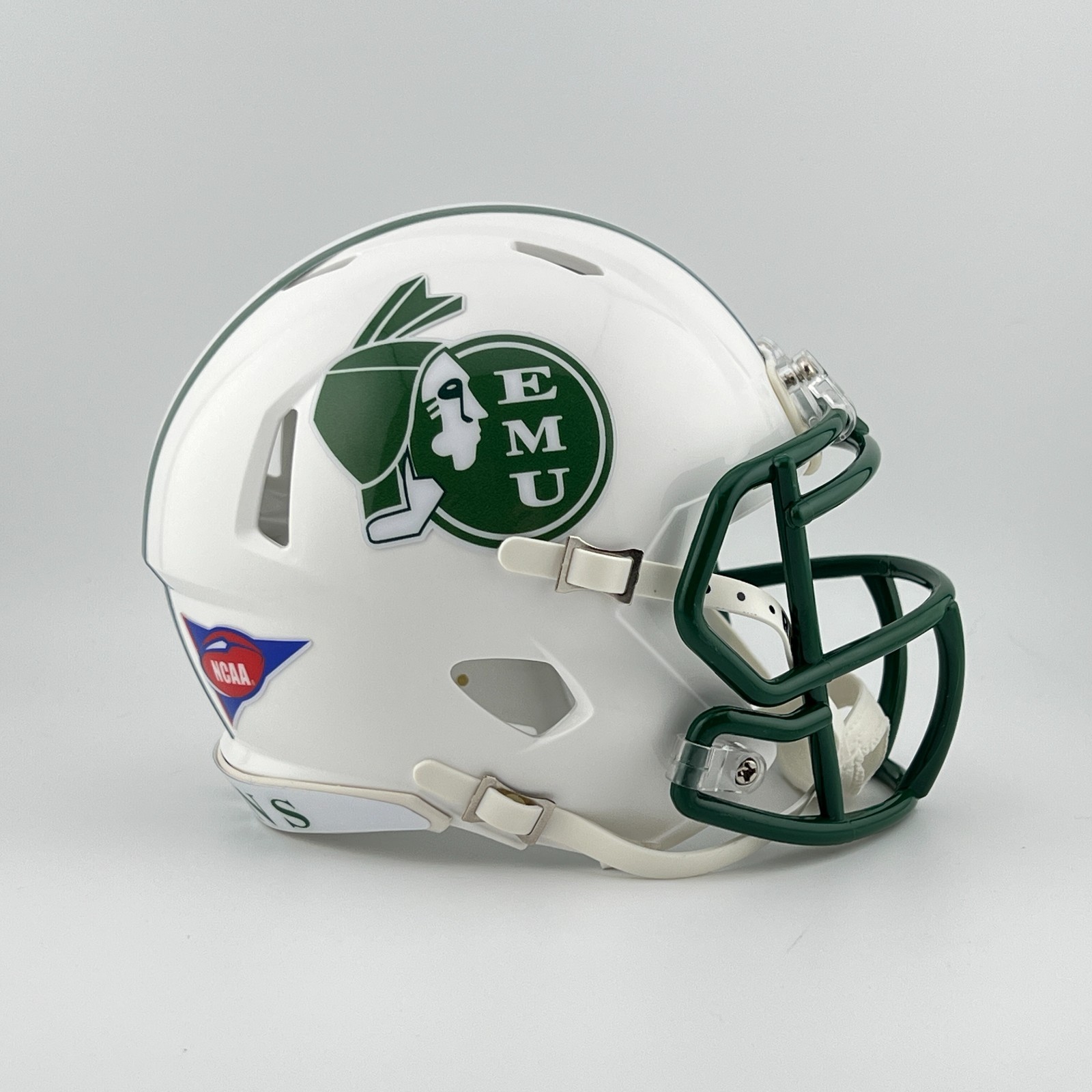 Eastern Michigan Hurons CUSTOM White - Huron Decals Mini Foo