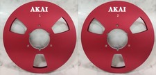 One Pair 10.5'' Red Akai Tape Reel High Quality Aluminum Take Up Reel
