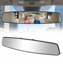 Rear View Mirror, 16 Inch Anti-glare Universal Panoramic Convex 16 inch Chrome