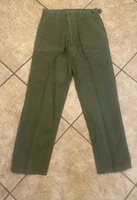 Original Vintage USMC HBT Baker Trouser Pants WW2 Green