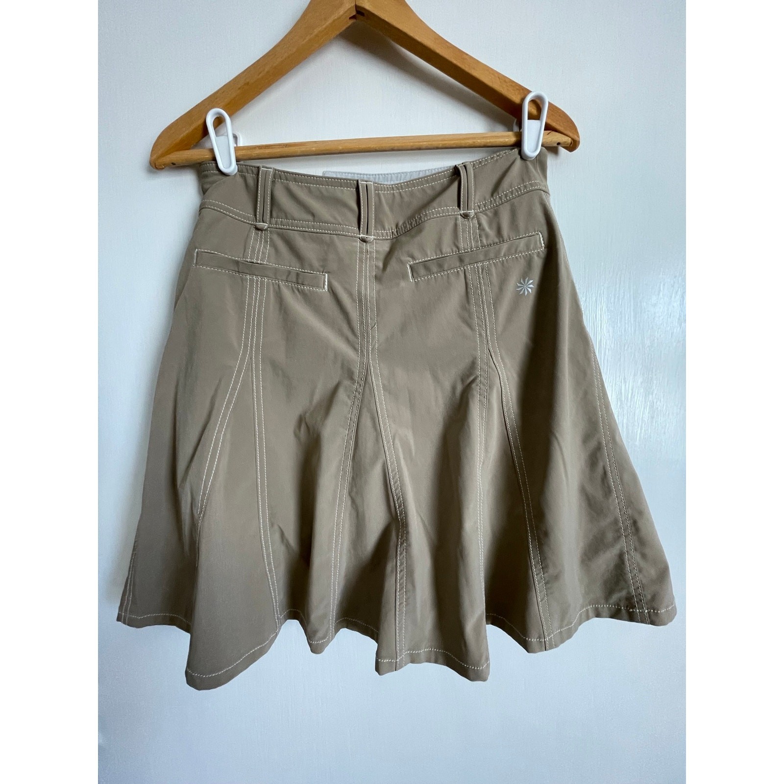 Athleta Whatever Skort tan solid stretch lightwei… - image 2