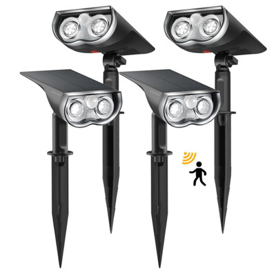 Solar Gartenlampe Bewegungssensor 1000 lm 6500 K