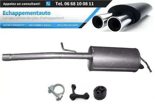 Pot d'échappement VW Caddy Maxi III 1.6 pour remplacer une pièce usée avant contrôle technique