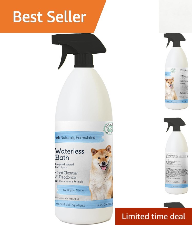 Aloe-Infused Waterless Bath for Dogs, 24 Oz - Clean & Deodor