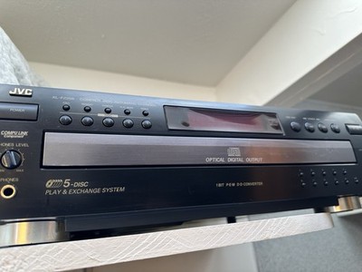 JVC XL-FZ258BK Compact 5 Disc Automatic CD Changer Player Tested