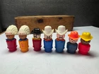 VINTAGE LOT FISHER PRICE LITTLE PEOPLE CHARACTERS COWBOYS INDIANS