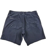 Primo Chino Shorts Mens 34 Navy Blue 7" Inseam Stretch Polyester Spandex Golf
