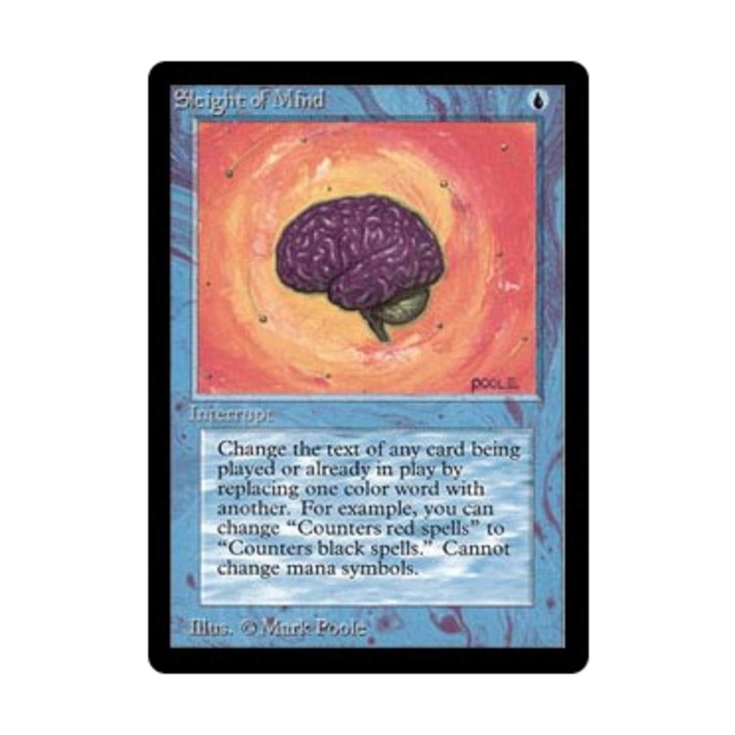 WotC MtG Beta Sleight of Mind (R) EX+
