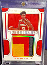 2022-23 Panini National Treasures Tremendous Jersey Patch De'Andre Hunter #1/25