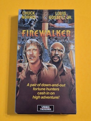 Fire Walker  VHS Used Movie VCR Video Tape Chuck Norris  Louis Gossett Jr.