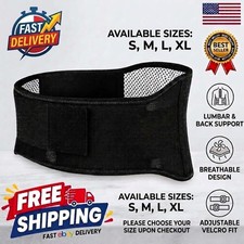 Adjustable Lumbar Support Lower Waist Back Belt Brace Pain Relief For Men Women