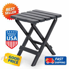 Small Adirondack Folding Table Charcoal Outdo...
