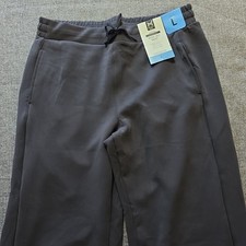 Member's Mark Women's Soft Elastic Waist Sandwash Wide Leg Pant w/ Pockets Black