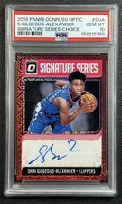 SHAI GILGEOUS-ALEXANDER PSA 10 2018 DONRUSS OPTIC SIGNATURE CHOICE RC AUTO 5769