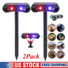 Solar Motion Sensor Alarm, Outdoor Animal Repeller Repellent Garden Cat Dog Fox