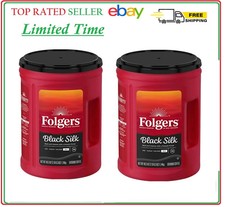 2 PACK - Folgers Dark Roast Ground Coffee, Black Silk 40.3 oz (Total 80.60 oz)