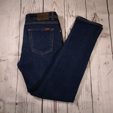 Jeans Liu-Jo Uomo Selvidge W35 L32 Blu Elasticizzato Basic Rince Made In Italy Slim