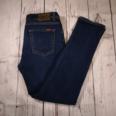 Liu-Jo Mens Selvidge Jeans W35 L32 Blue Stretch Basic Rince Made In Italy Slim