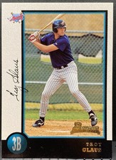 Troy Glaus 1998 Bowman #134 Anaheim Angels Rookie Card. rookie card picture