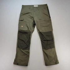 Fjallraven Pants Mens 36x30 Green Vidda Pro Trousers G-1000 Cargo Hiking