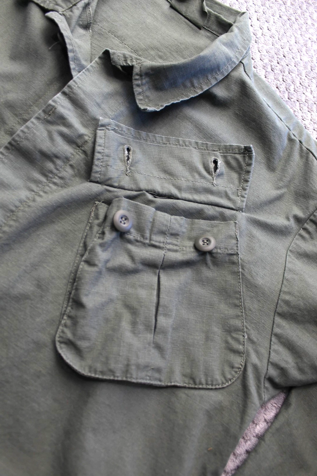 Rothco Jacket Mens Medium Green BDU Ripstop Field Button Front Reproduction image 14