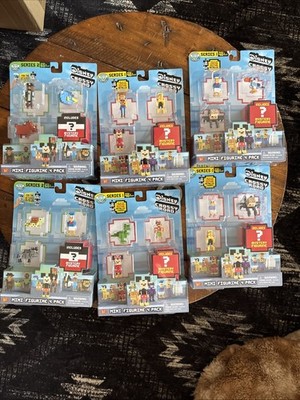 Lot Of 6 Disney CROSSY ROAD Mini Figurines 4-Pack Sets Donald Mickey Toy Story