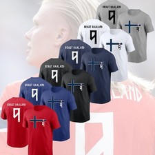 HOT  Braut Haaland 9 Norway 2026 WC Soccer Player Name  Number Fan Apparel