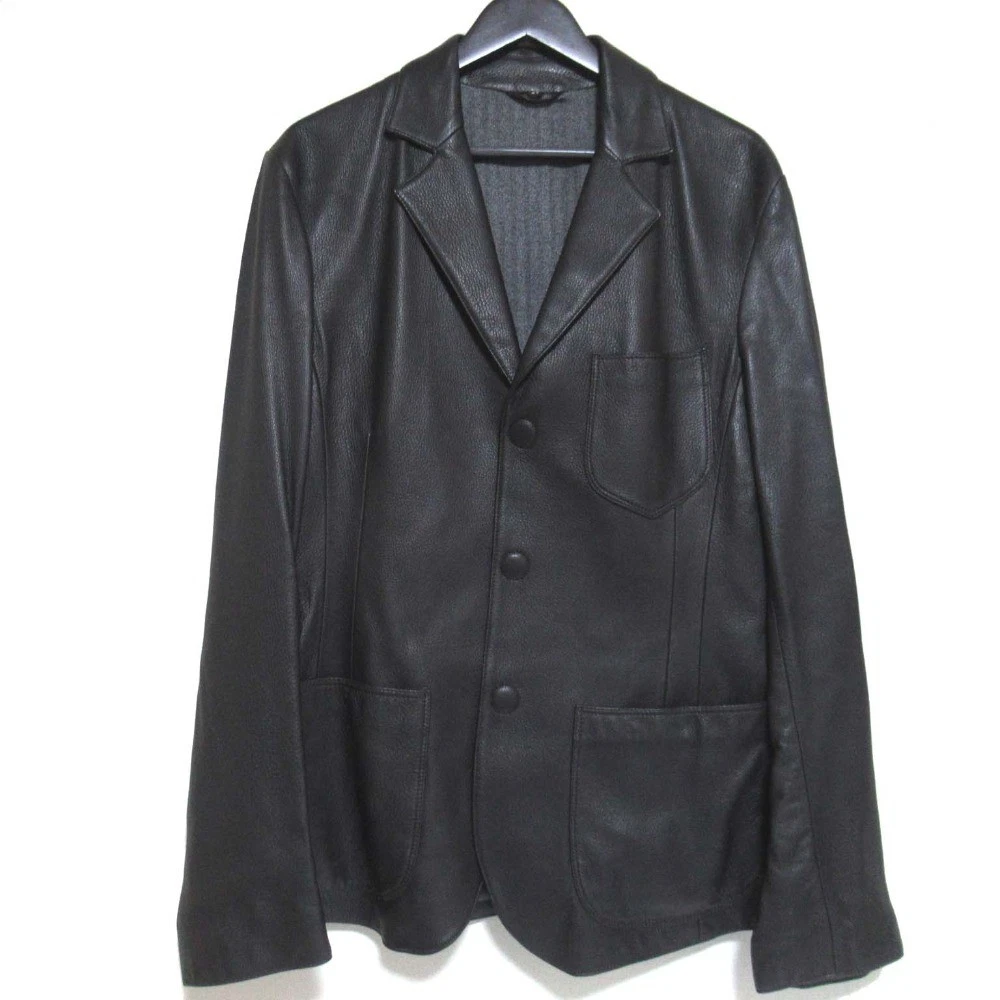 Giorgio Armani Leather Outer Shell Coats, Jackets & Vests for Men