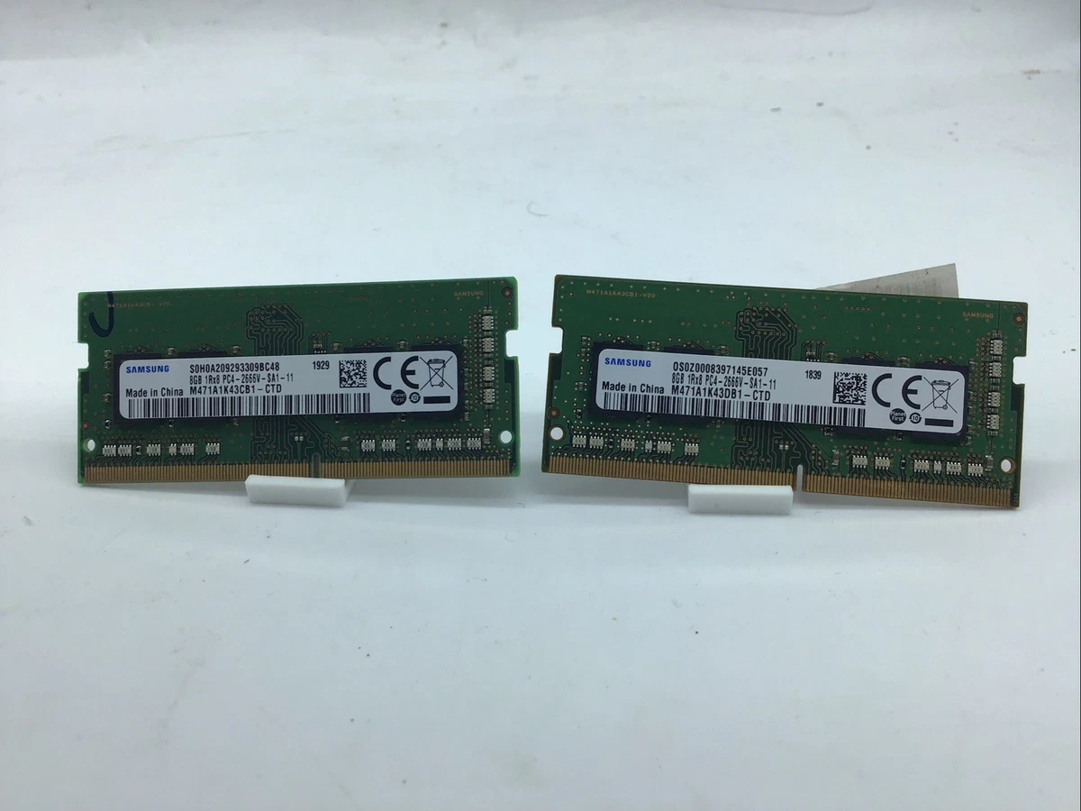 Pair Samsung 2x8GB (16GB) DDR4 SDRAM 2666MHz PC4-2666V 260-Pinn