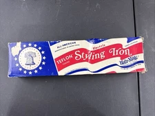Vintage Hair Mate Electric Styling Iron Thermo Controlled Teflon All American