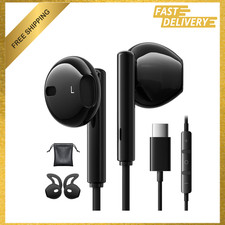 Wired Earbuds USB C Headphones with Microphone for Samsung Galaxy iPhone Pixel