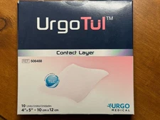 UrgoTul Contact Layer Wound Dressing 4"x5" 10 Sheets Sterile 506488