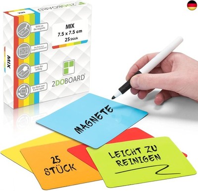 2DOBOARD Beschreibbare Magnete - Kanban Board - Beschreibbare Magnetschilder