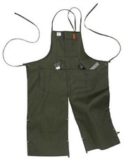 New McGuire-Nicholas 4 Pocket Split Leg Apron Reinforced Leg Division Loneta