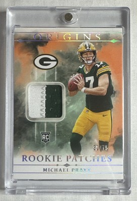 2024 Panini Origins Football Michael Pratt #RPT-MPR Rookie Patches Orange 30/75