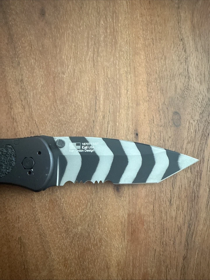 Tanto dentado a rayas Kershaw Blur Tiger Foto 4 de 4